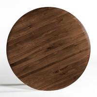 Hisia Solid Walnut Table Top, Diameter 120cm