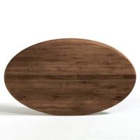 Hisia Ellipse Shape Solid Walnut Table Top