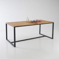 hiba solid oiled and joined oak 6 8 seater table