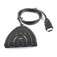 High Speed HDMI Hub 1.4 3X1 HDMI Matrix Switch(3 in 1 out) Support 3D 1080P HDCP