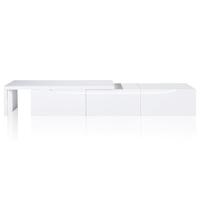 high gloss white extendable tv stand 240 cm