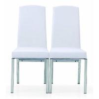 Hilary White Dining Room Chairs in A Pair