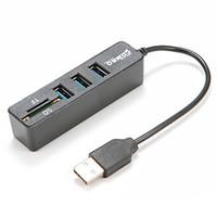 High Speed Multi USB Hub USB2.0 Combo USB Splitter SD TF Card Reader Extension 3 Port Hubs Cable Adapter For Computer Tablet