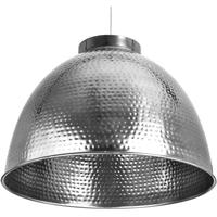 Hill Interiors Large Hammered Nickle Pendant Light