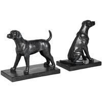 Hill Interiors Standing and Seated Dog Bookends