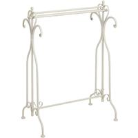 Hill Interiors Cream Iron Towel Rack