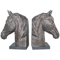 Hill Interiors Pair Of Resin Horse Head Bookends