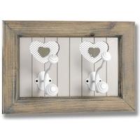 hill interiors studley collection 2 heart wall hook