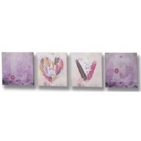 hill interiors 4 piece love canvas