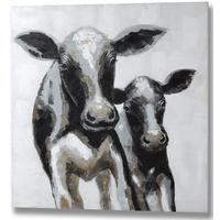 hill interiors cow and calf canvas