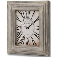 hill interiors wooden clock rectangular