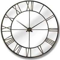 Hill Interiors Metal Wall Clock with Mirror