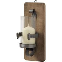 Hill Interiors Wrought Iron Hurricane Wall Sconce