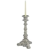 Hill Interiors White Resin Candle Pillar
