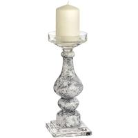 hill interiors grey marble effect candle column