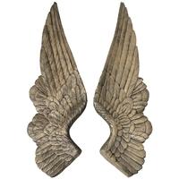 hill interiors gold angel wings decoration set of 2