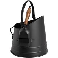 Hill Interiors Black Coal Bucket with Shovel