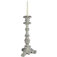 Hill Interiors Large White Resin Candle Pillar