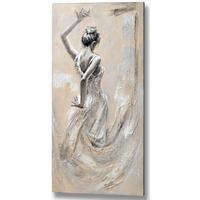 hill interiors lady in white oil painting