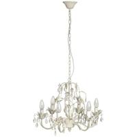 Hill Interiors Crystal Effect Drop with Leaf Motif Chandelier