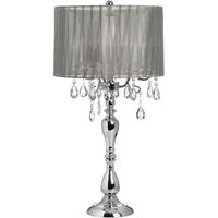 Hill Interiors Crystal Drop Chandelier Table Lamp