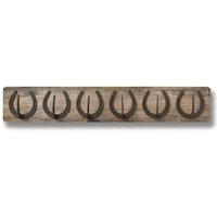 Hill Interiors Dark Wood - 6 Horse Shoe Hook