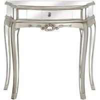 Hill Interiors Argente Mirrored Half Moon Console - 1 Drawer