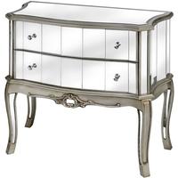 Hill Interiors Argente Mirrored Chest of Drawer - 2 Drawer