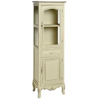 hill interiors country glazed tallboy with cupboard