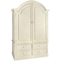 Hill Interiors Country Round Topped Wardrobe with Four Drawers