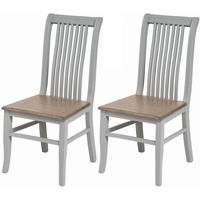 Hill Interiors Churchill Grey Dining Chair (Pair)