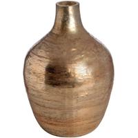 Hill Interiors Rose Gold Metallic Lustre Large Hour Glass Vase