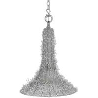 Hill Interiors Handcrafted Beaded Cone Ceiling Pendant