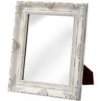 Hill Interiors Baroque Antique White Table Mirror