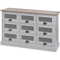 Hill Interiors Churchill Grey 9 Drawer unit