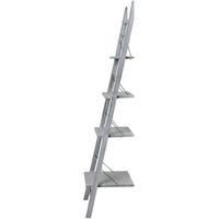 Hill Interiors Narrow Washed Grey Ladder Display Shelves