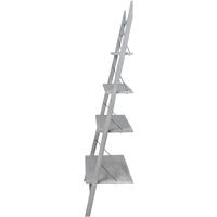 Hill Interiors Wide Washed Grey Ladder Diplay Shelves