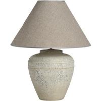 Hill Interiors White Stone Effect Ceramic Table Lamp