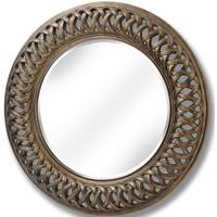 Hill Interiors Lattice Antique Gold Wall Mirror