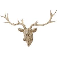 Hill Interiors Cream Distressed Stags Head