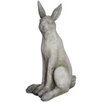 Hill Interiors Sitting Stone Hare Statue