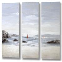 Hill Interiors Beachfront Canvas (Set of 3)