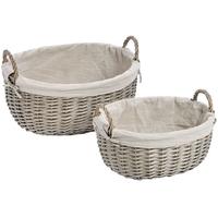 Hill Interiors Wicker Baskets (Set of 2)