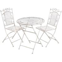 Hill Interiors Metal Table with 2 Chairs