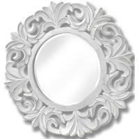 hill interiors decorative antique white round mirror