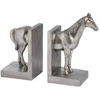 hill interiors silver horse bookends