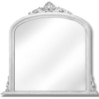 Hill Interiors Antique White Over Mantle Mirror