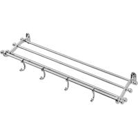 Hill Interiors Nickel Plated Bathroom Shelf with Hook