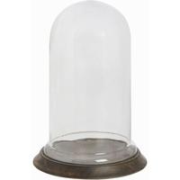 Hill Interiors Glass Cloche with Wooden Base