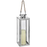 Hill Interiors Modern Chrome Floor Lantern